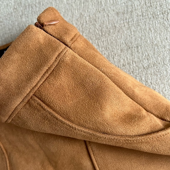 Tan Suede Mini Skirt - Picture 6 of 6